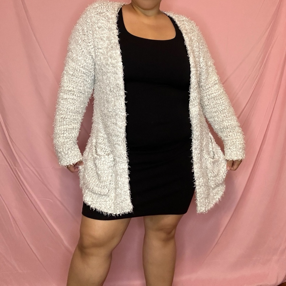 Cozy white cardigan